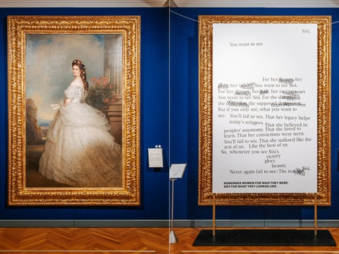 Gemälde der Österreichischen Kaiserin Sisi, von Winterhalter 1865 vs Sis´s New Portrait 