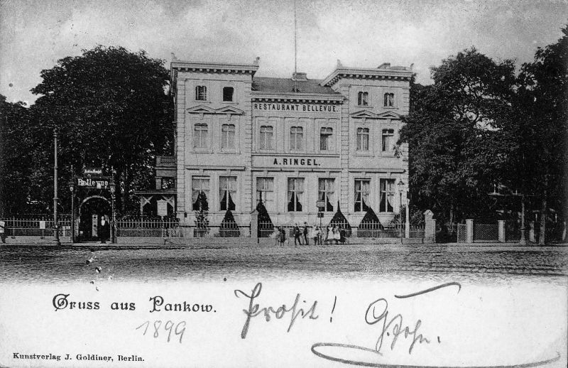 Postkarte, 1899, Breite Straße 21a, Berlin-Pankow
