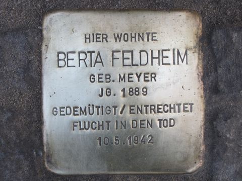 Stolperstein Berta Feldheim