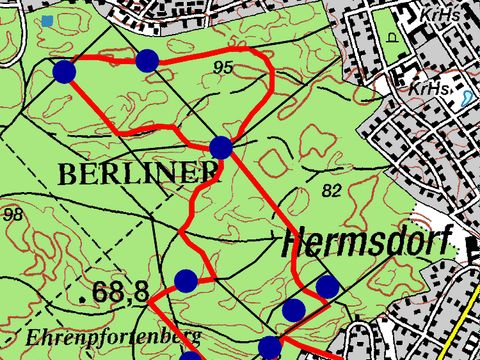 Bildvergrößerung: Wanderkarte Hermsdorf