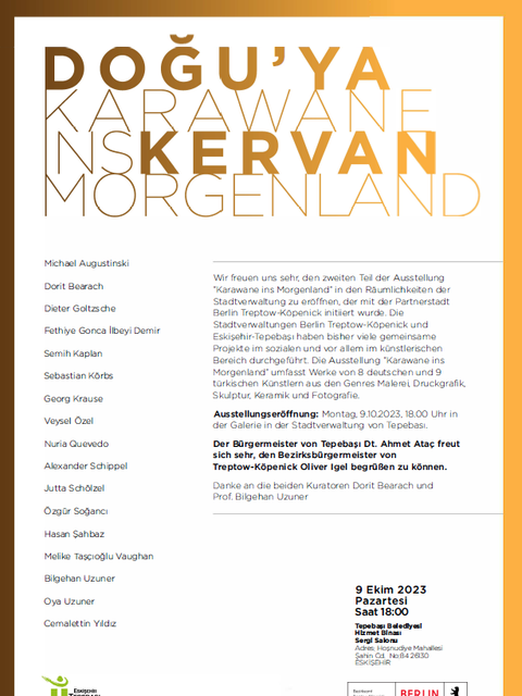 Bildvergrößerung: Einladung Ausstellung Karawane ins Morgenland