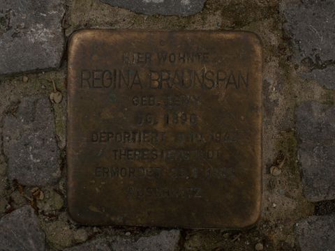 Stolperstein Regina Braunspan, 22.07.2012