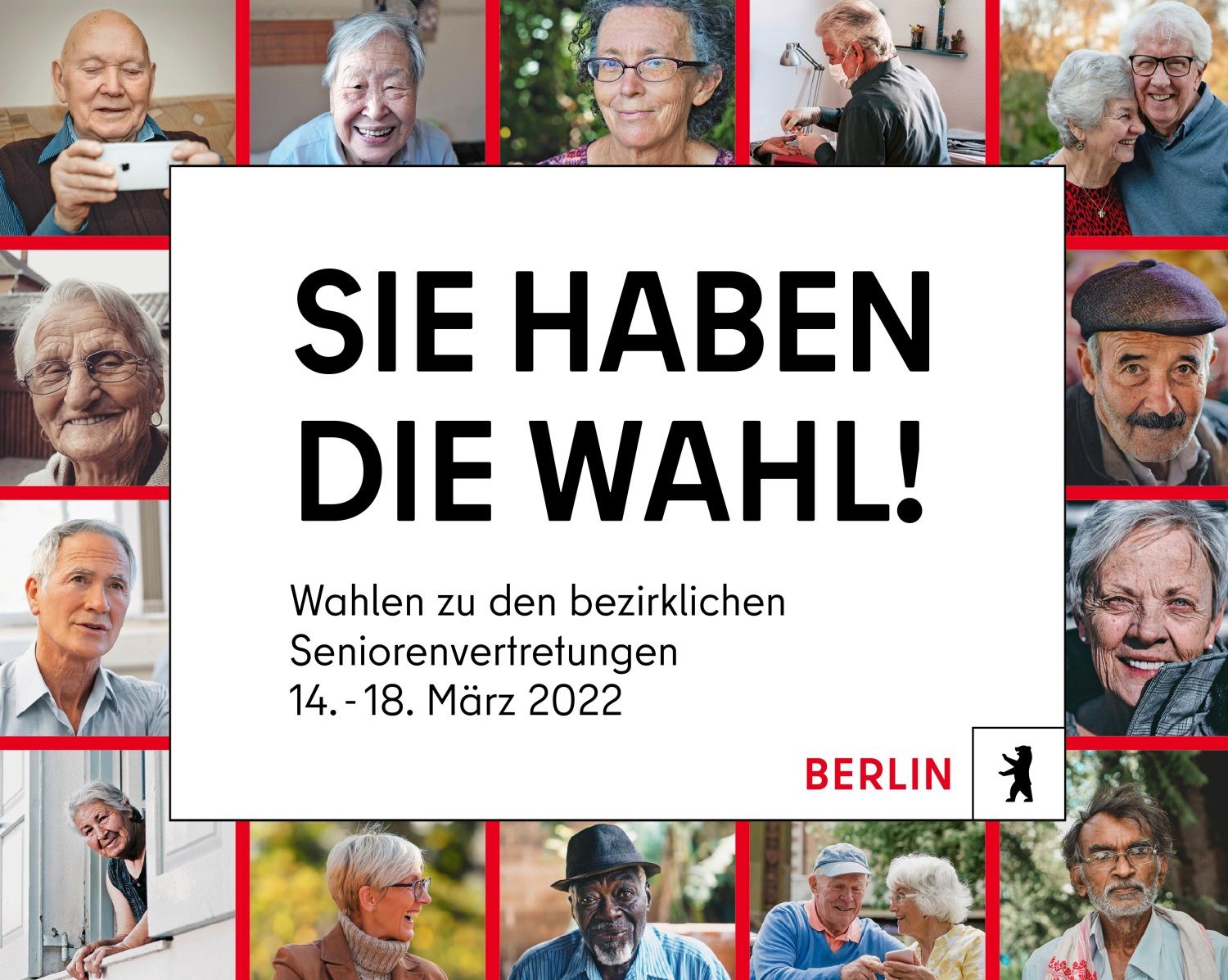 Seniorenvertetungswahl 2022 Plakat