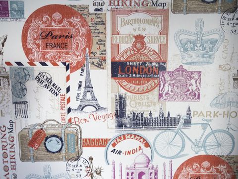 Foto: "Reiseziele" - Collage mit Sehenswürdigkeiten verschiedener Länder und deren Bezeichnung