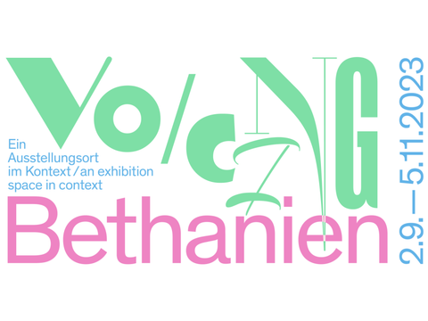 Grafik der Ausstellung Voicing Bethanien 