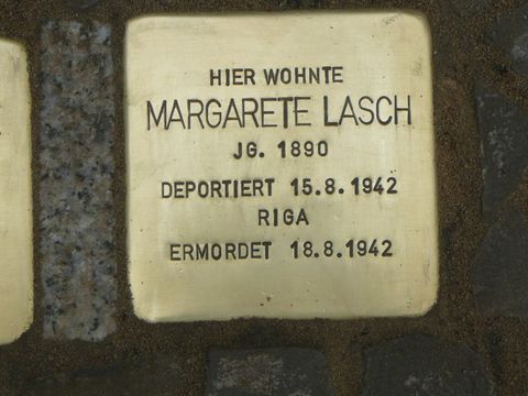 Stolperstein für Margarete Lasch