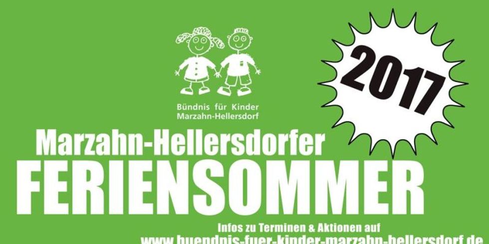 Logo Feriensommer 2017 für Kinder in Marzahn-Hellersdorf