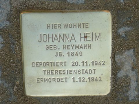Stolperstein für Johanna Heim