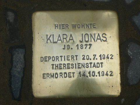 Stolperstein für Klara Jonas