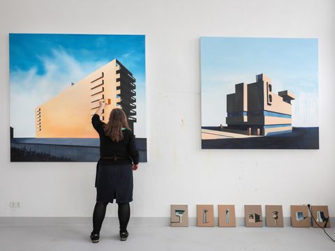 Bildvergrößerung: Das Atelierhaus bietet Künstlerinnen und Künstlern Platz zum Arbeiten 