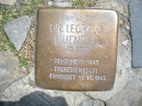 Stolperstein für Dr. Leopold Lilienthal