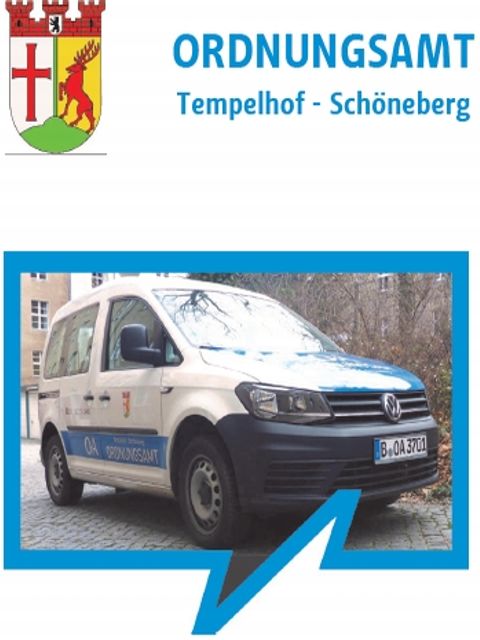 Bildvergrößerung: Flyer des Ordnungsamtes Tempelhof-Schöneberg 2019