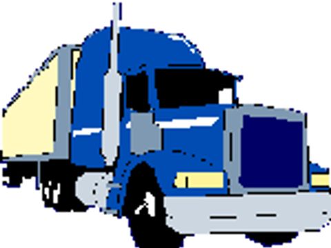 Zeichnung von einem Lastkraftwagen