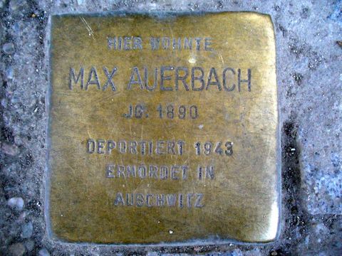 Stolperstein für Max Auerbach