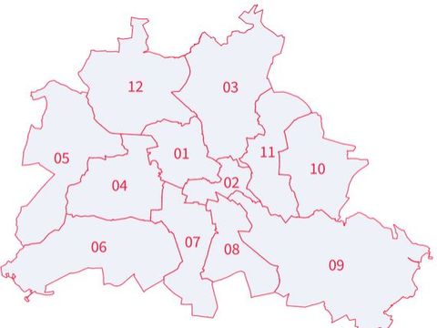 Wahlgebiet Europawahl 2024 in Berlin