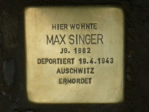 Stolperstein für Max Singer