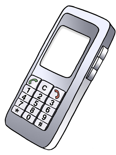 Illustration eines Handys
