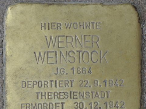 Stolperstein Werner Weinstock Wilmersdorfer Straße 35