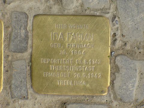 Stolperstein für Ida Fabian, Foto:B.Plewa