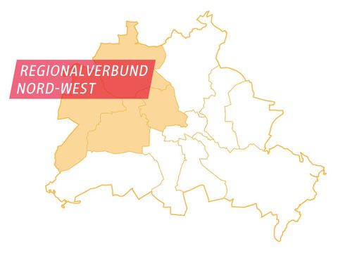 Bildvergrößerung: Umrisskarte Regionalverbund Nord-West