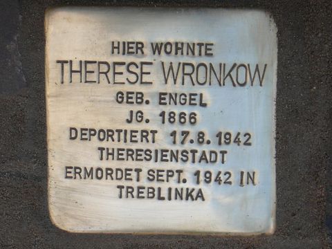 Stolperstein für Therese Wronkow