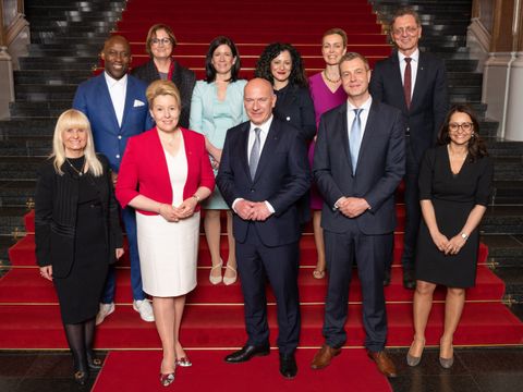 Gruppenbild: Berliner Senatsmitglieder