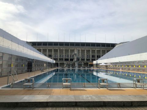 Das Sommerbad Olympiastadion.