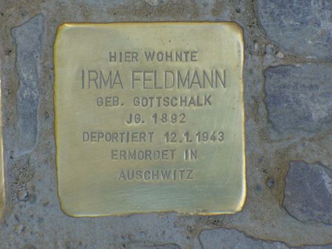 Stolperstein für Irma Feldmann
