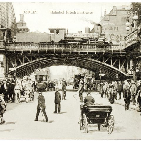 Historisches Foto vom Bahnhof Friedrichstraße