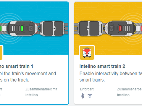 Scratch-Erweiterung Intelino Smart Train