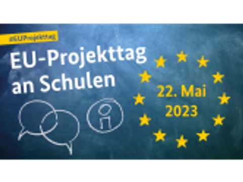 Webbanner zum EU-Projekttag der Schulen 2023