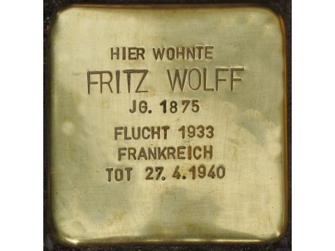 Stolperstein Fritz Wolff