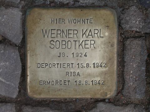 Stolperstein Werner Karl Sobotker