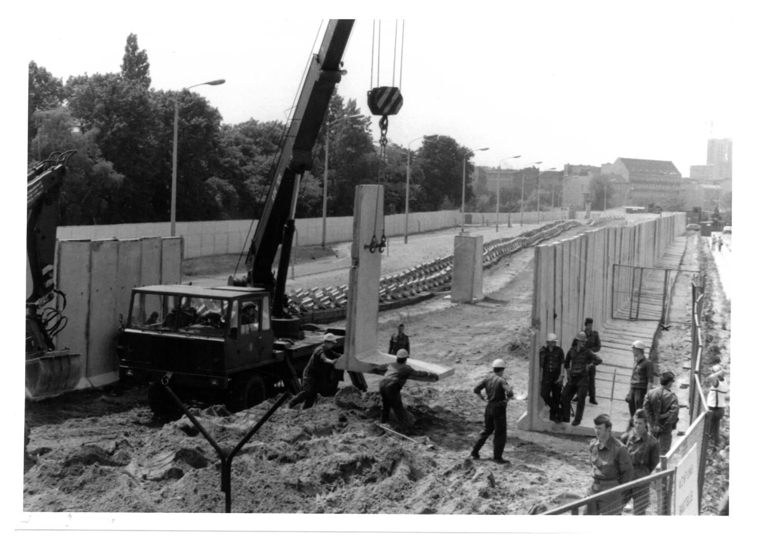 Ausbau der Grenzanlagen in der DDR im Jahr 1980.