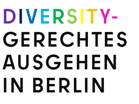 Diversitygerechtes Ausgehen in Berlin, farbiger Schriftzug
