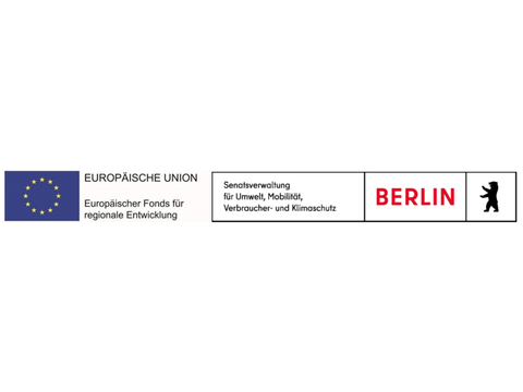 Logo Europäische Union und Logo der Senatsverwaltung für Umwelt, Mobilität, Verbraucher- und Klimaschutz
