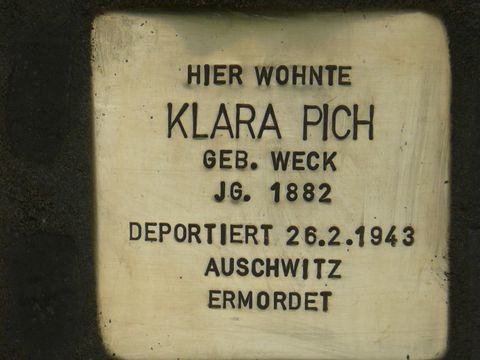 Stolperstein für Klara Pich