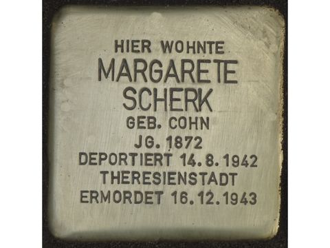 Stolperstein Margarete Scherk - Aschaffenburger Straße 24