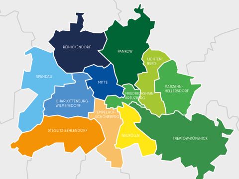 Karte Berlin Bezirke