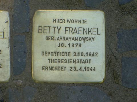 Stolperstein für Betty Fraenkel