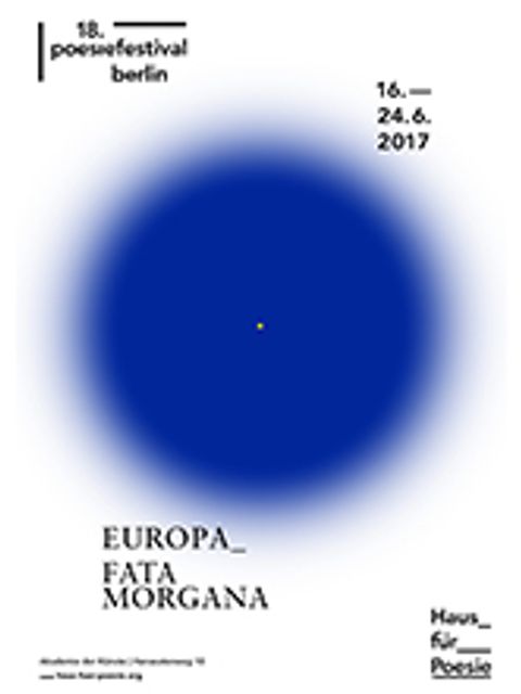 Bildvergrößerung: Plakat: 18. poesiefestival berlin: Europa_ Fata Morgana