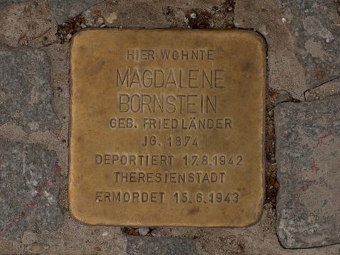 Stolperstein Magdalene Bornstein, 10.06.2012