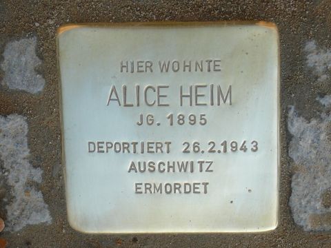 Stolperstein für Alice Heim