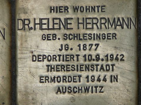 Stolperstein für Dr. Helene Herrmann