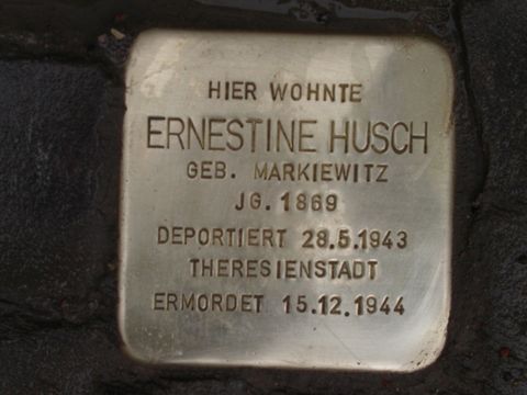 Stolperstein Ernestine Husch