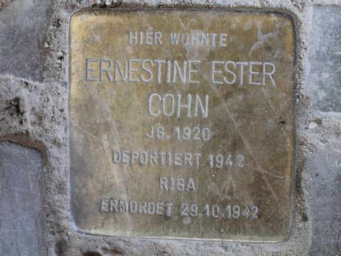 Stolperstein Ernestine Ester Cohn