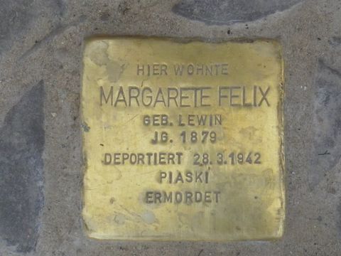 Stolperstein für Margarete Felix