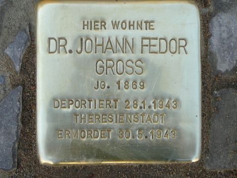 Stolperstein für Dr. med. Johann Fedor Gross