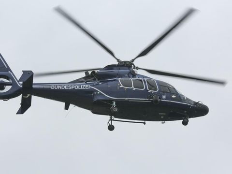 Hubschrauber mit der Aufschrift Bundespolizei 