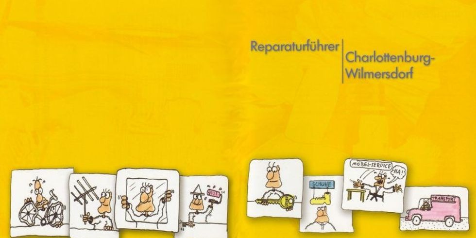 Titelbild der Broschüre Reparaturführer Charlottenburg-Wilmersdorf